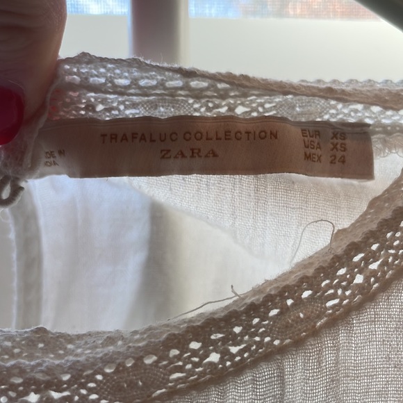 Zara embroidered top size XS - Picture 4 of 6